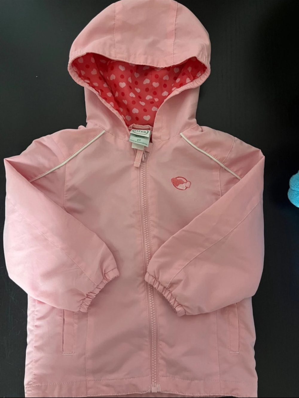 Vintage Circo Pink Girls' Hooded Windbreaker Jacket - Brand Unknown